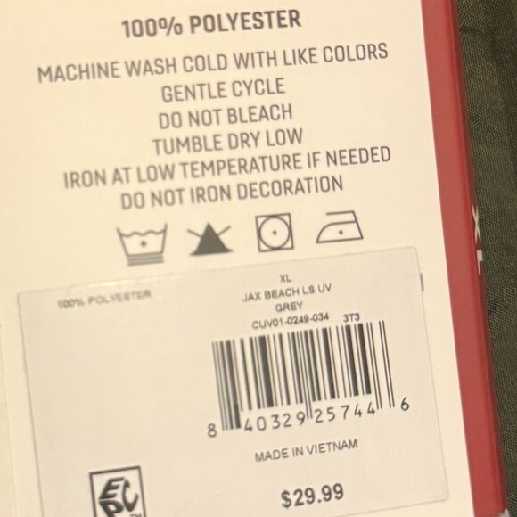 Reel Life Men's Long Sleeve UV Tee XL NWT - Picture 6 of 8